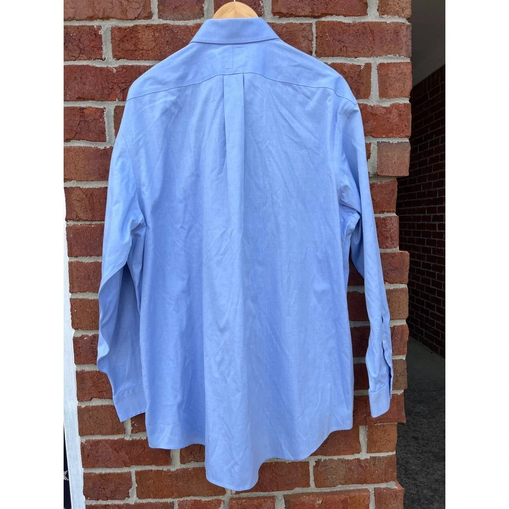 Jos. A. Bank Travelers Collection Light Blue Cotton Dress Shirt 17-34 Mens